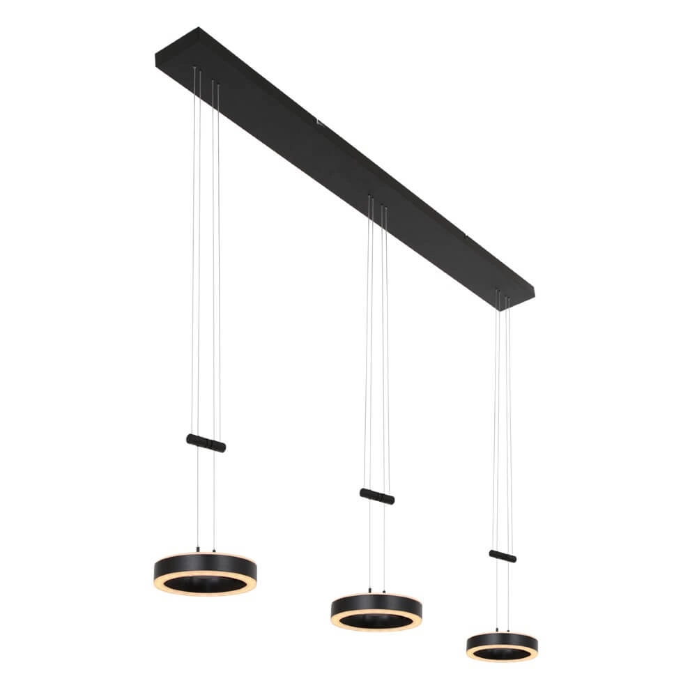 Keuken hanglamp Piola zwart Steinhauer 8712746167337