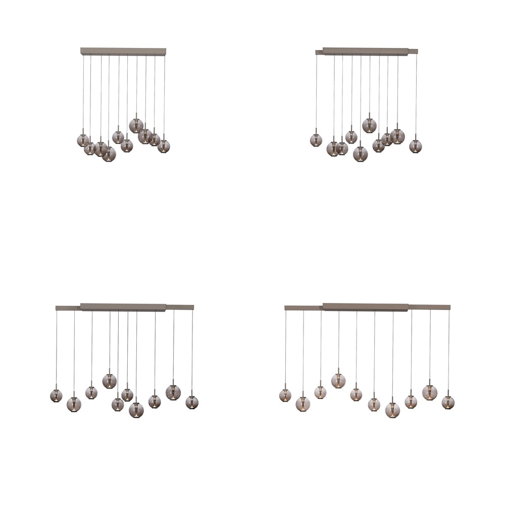 Hanglamp Pure E-Infinty bronce met amber glas Paul Neuhaus 4012248397886