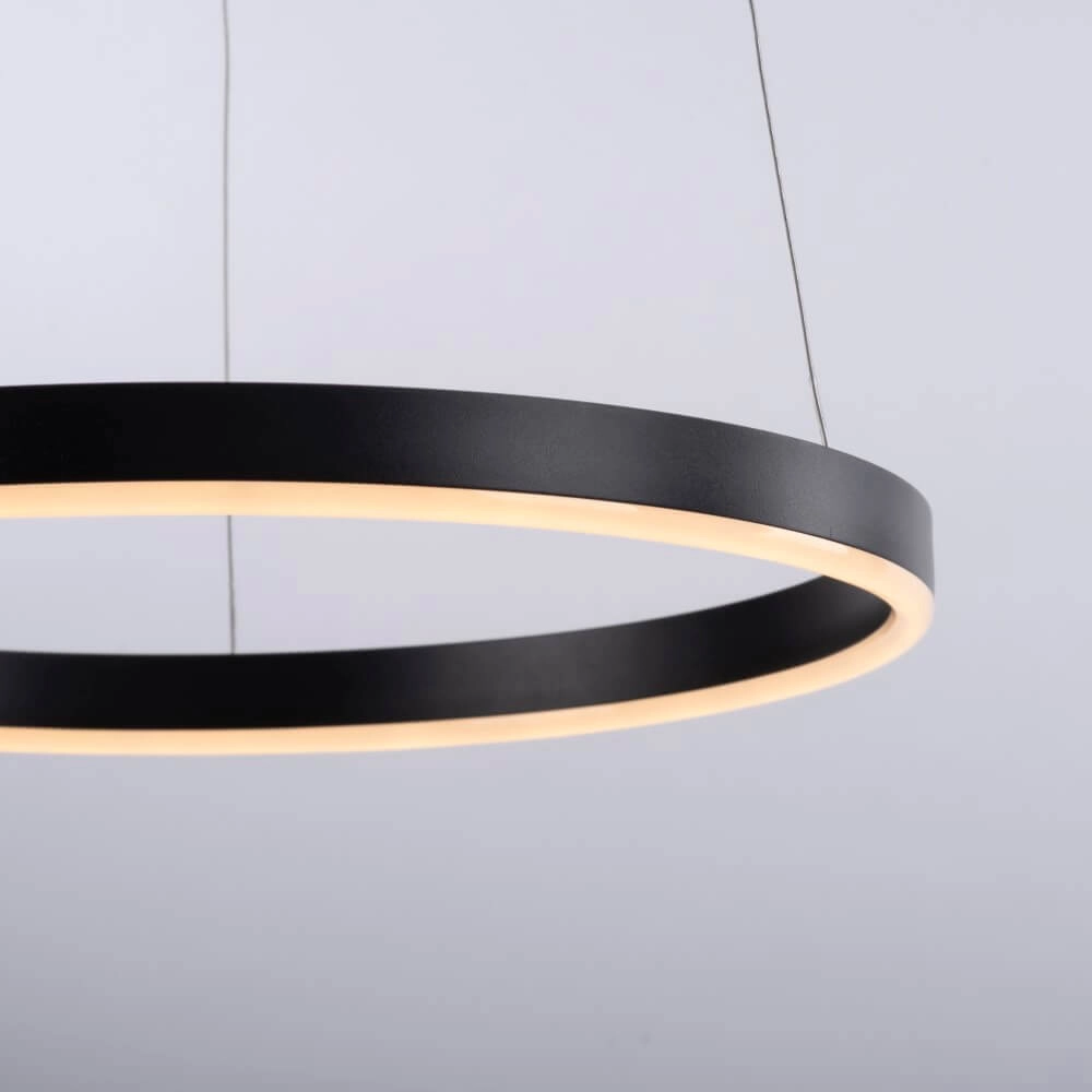 Zwarte led hanglamp Ritus Ø 40cm Paul Neuhaus 4043689983949