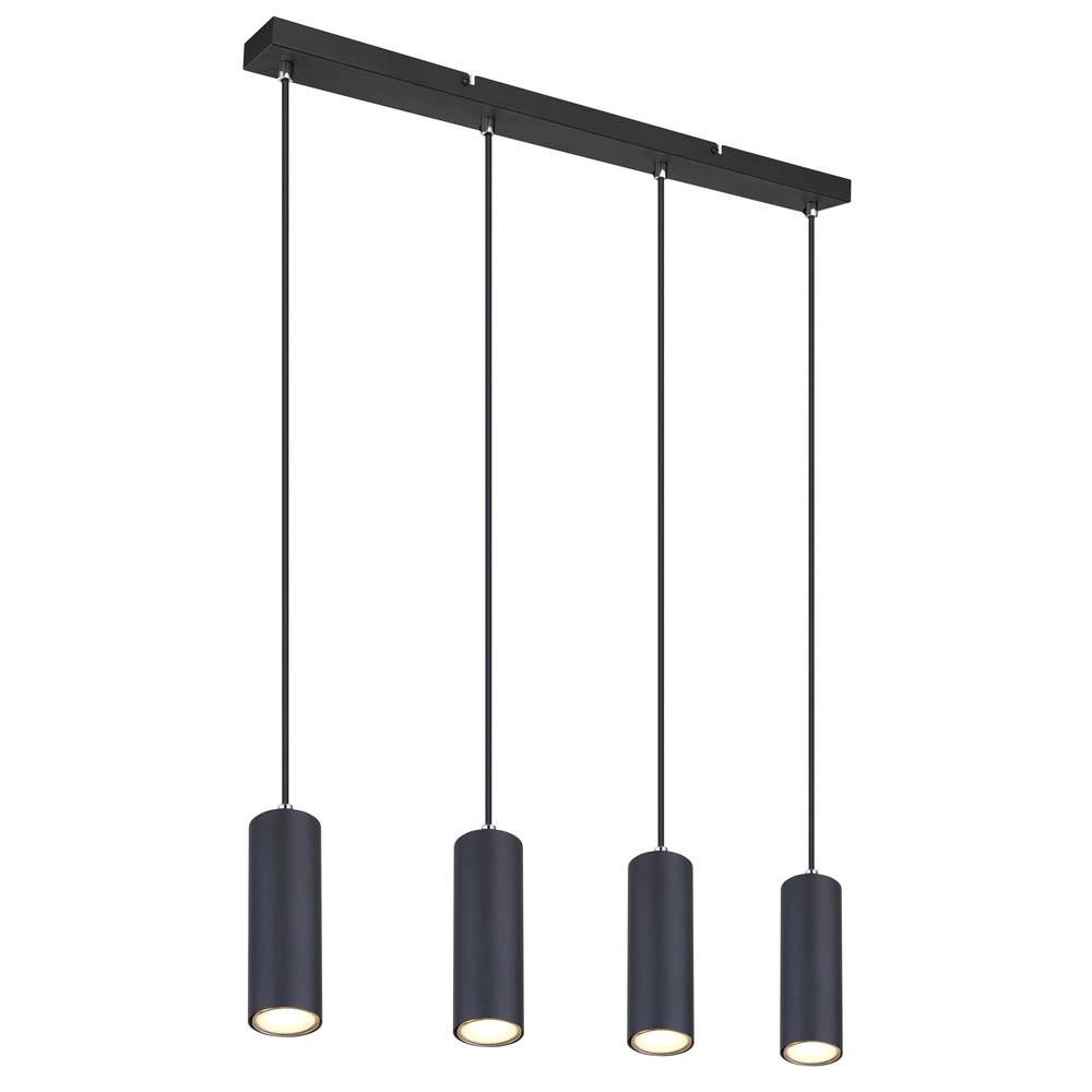 Hanglamp Robby 4-lichts zwart