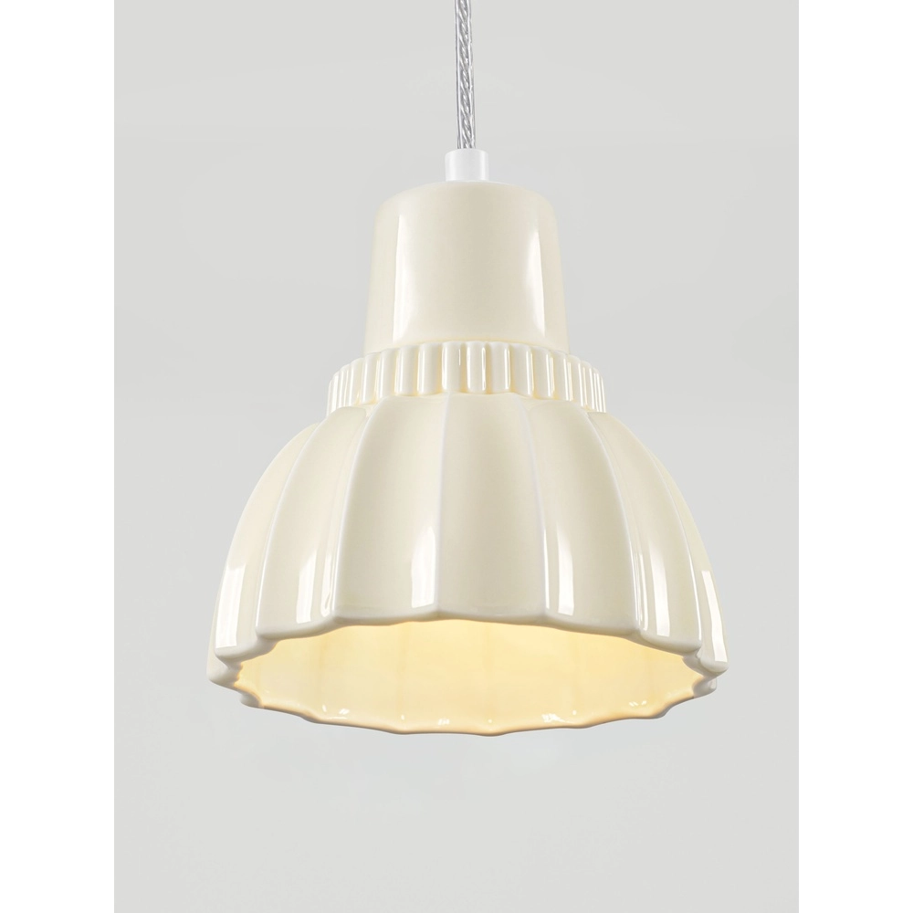 Hanglamp Picco wit met crème Lyora 5212017495402