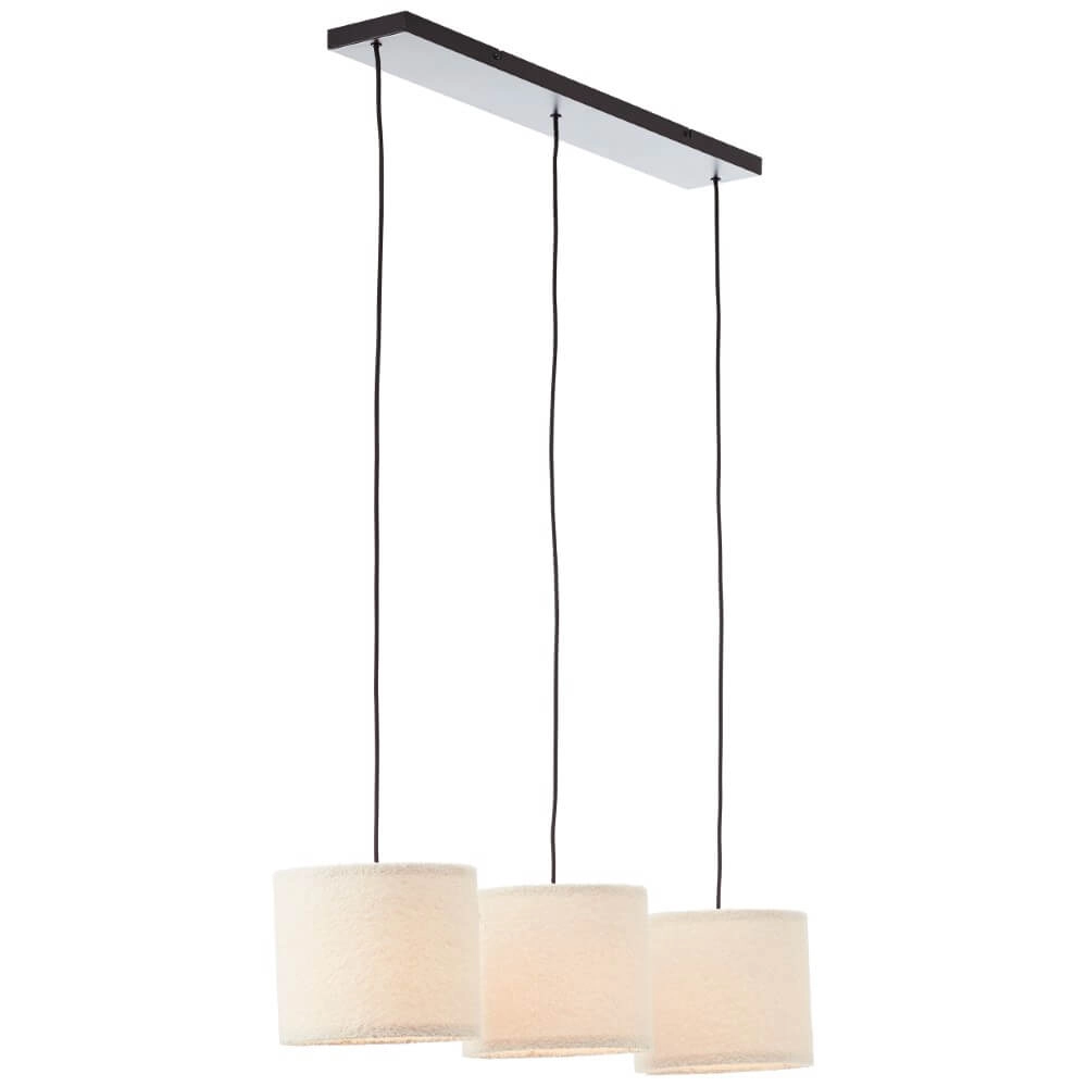 Creme hanglamp Teddy 3-lichts Brilliant 4004353447273