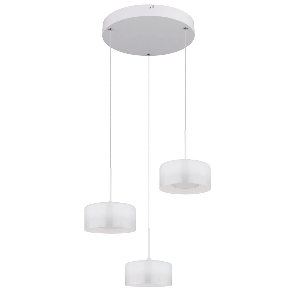 Design hanglamp Belinda 3-lichts wit Globo 9007371533312
