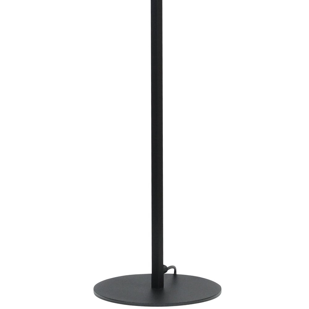 Zwarte vloerlamp Venus 175cm met Flower lampenkap Masterlight 8718121206721