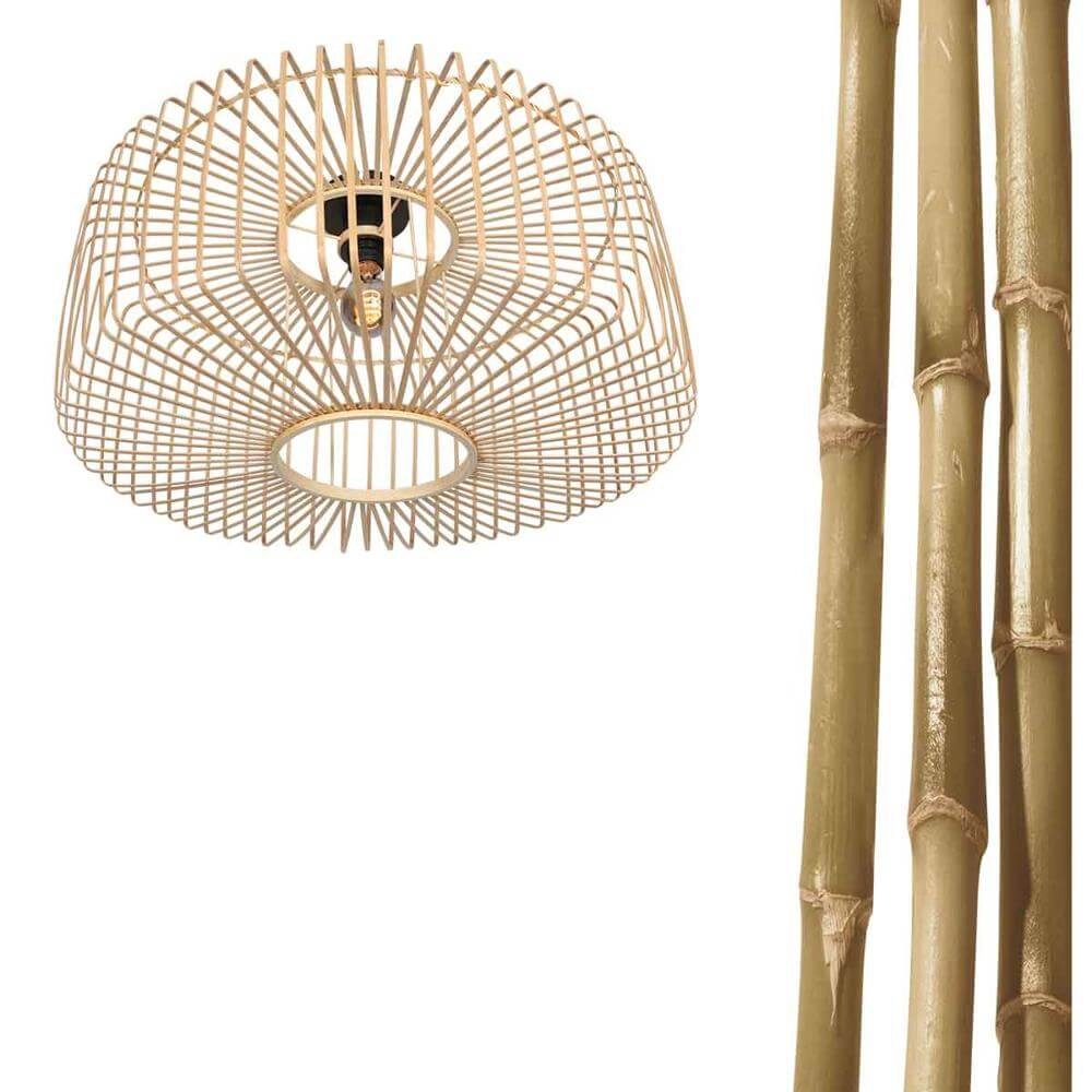 Bamboe plafondlamp Bloeba Ø 40cm Steinhauer 8712746176780
