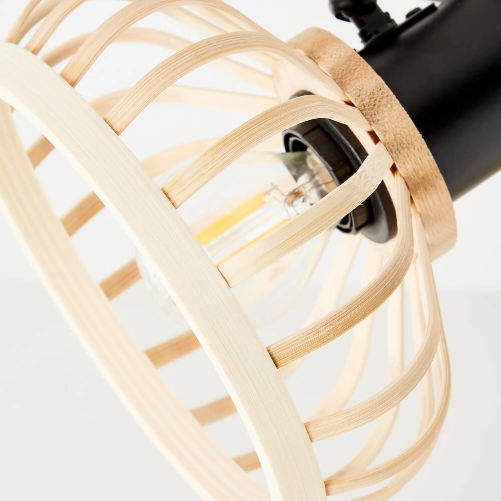 Houten plafondlamp Norah 2-lichts Brilliant 4004353409523