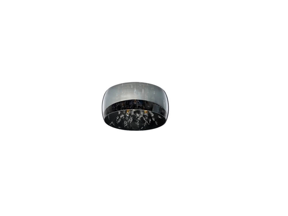 Plafondlamp Crystel verchroomd glas Ø 34cm Trio 4017807541687