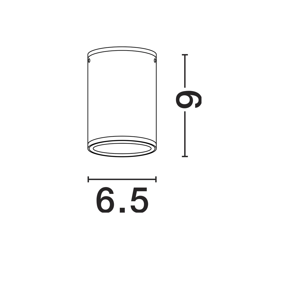 Plafondspot Lumina 6W antraciet Lyora 5212017453884