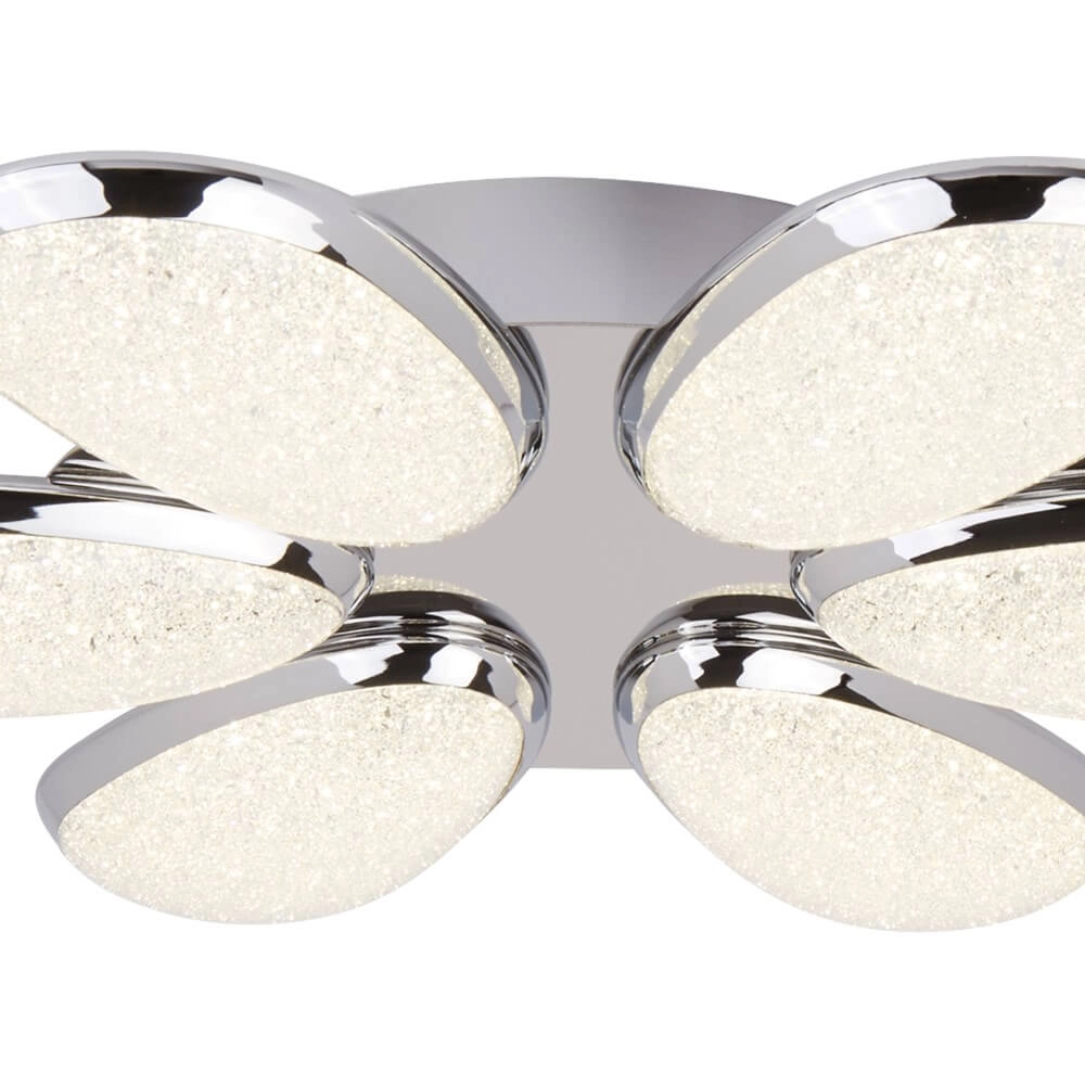 Plafondlamp Lori 6-lichts grijs Searchlight 5053423097633