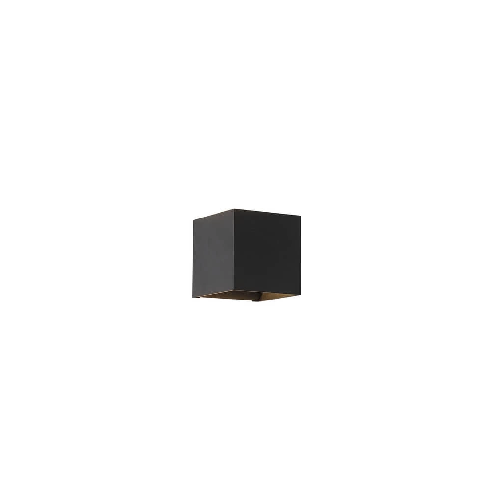 Vierkante wandlamp Sifor zwart Lyora 5053423285207