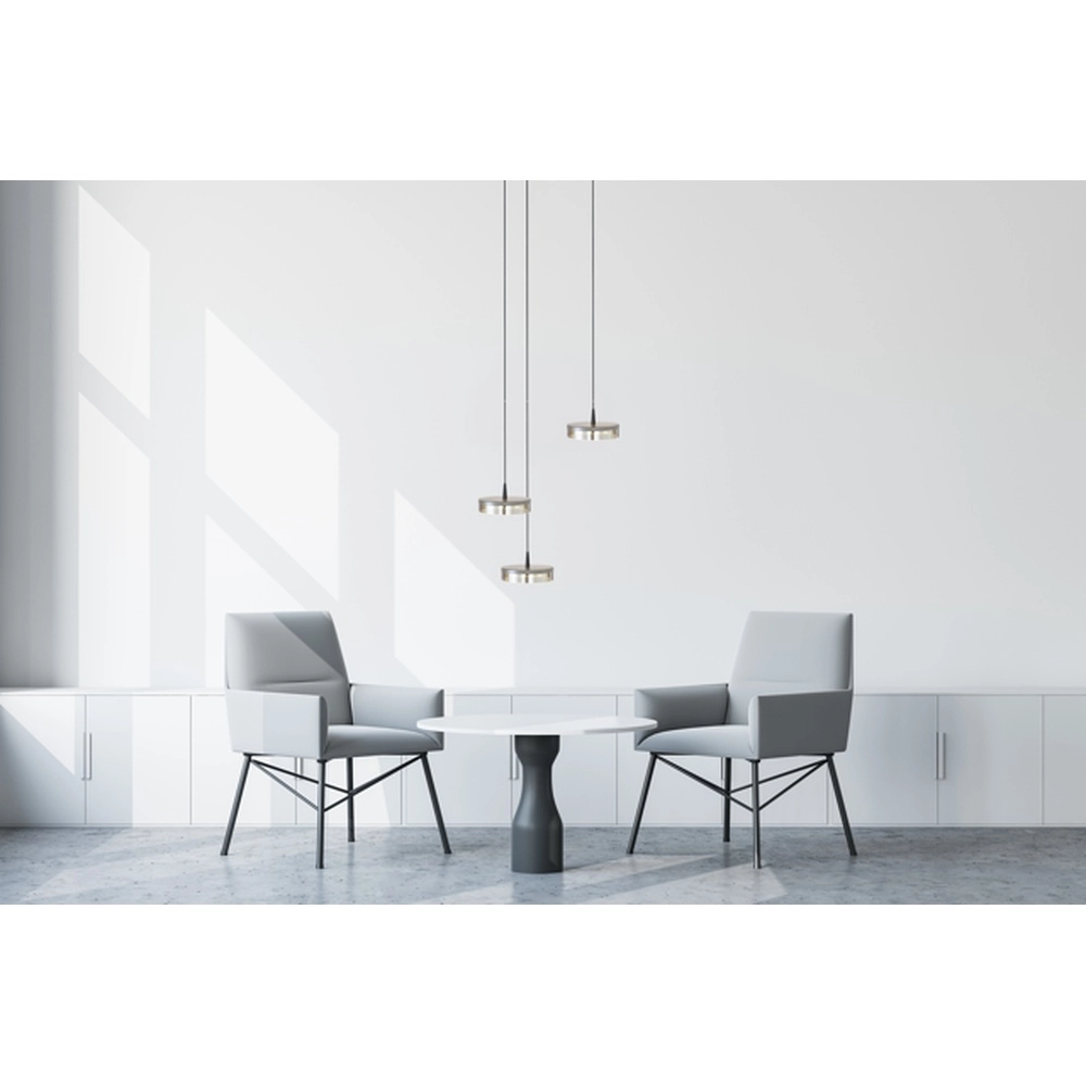 3-lichts hanglamp Imperia Ø 35cm zwart met nikkel Masterlight 8718121359410