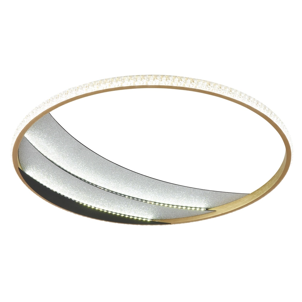 Unieke plafondlamp Constance zwart met goud Ø 52cm Globo 9007371572847