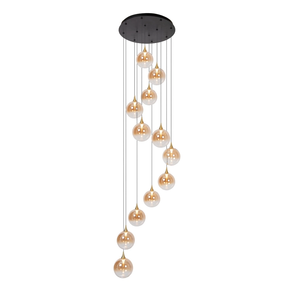 Design led hanglamp Gisela fading - 12x Ø 16cm