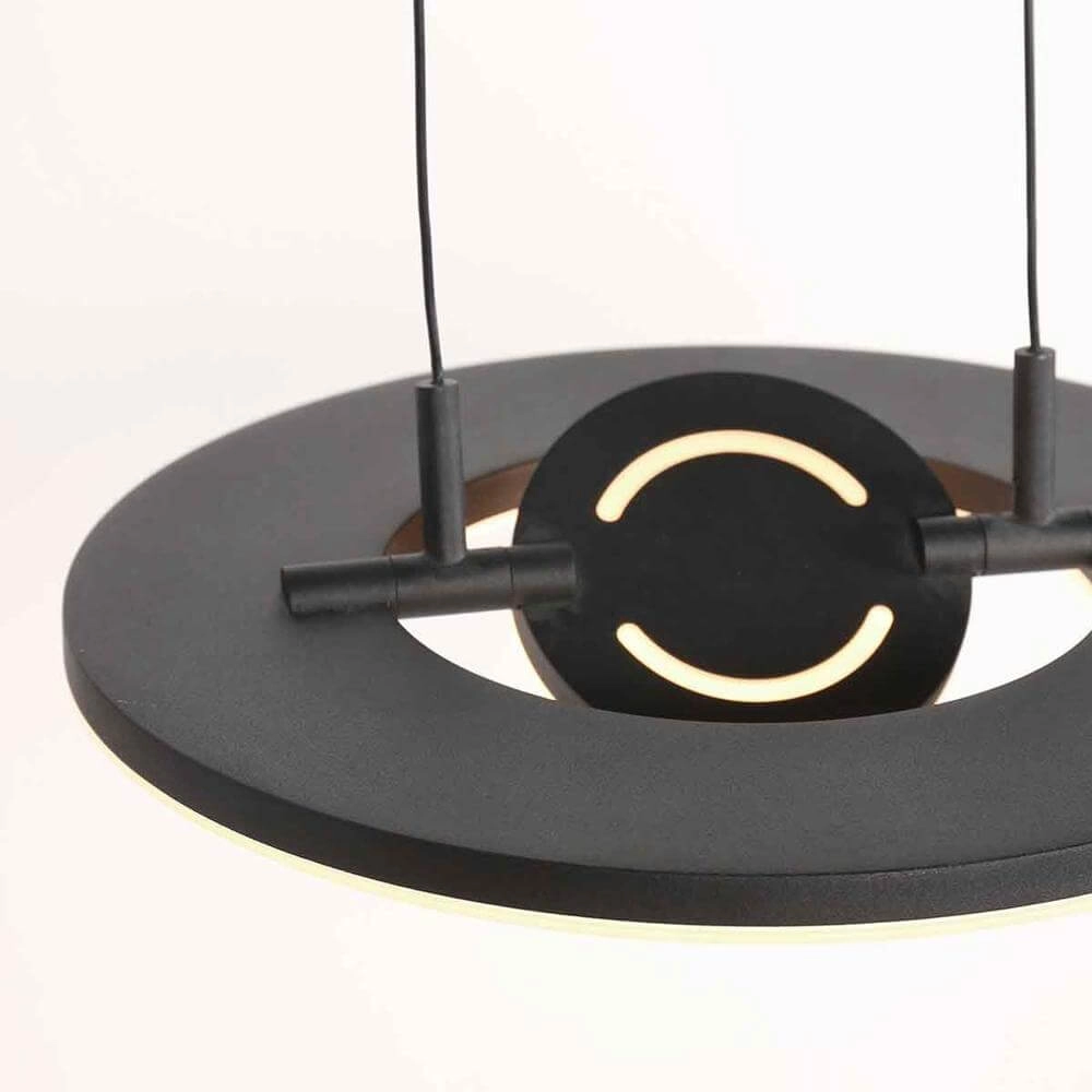 Strakke hanglamp Soleil Ø 32cm zwart Steinhauer 8712746176681