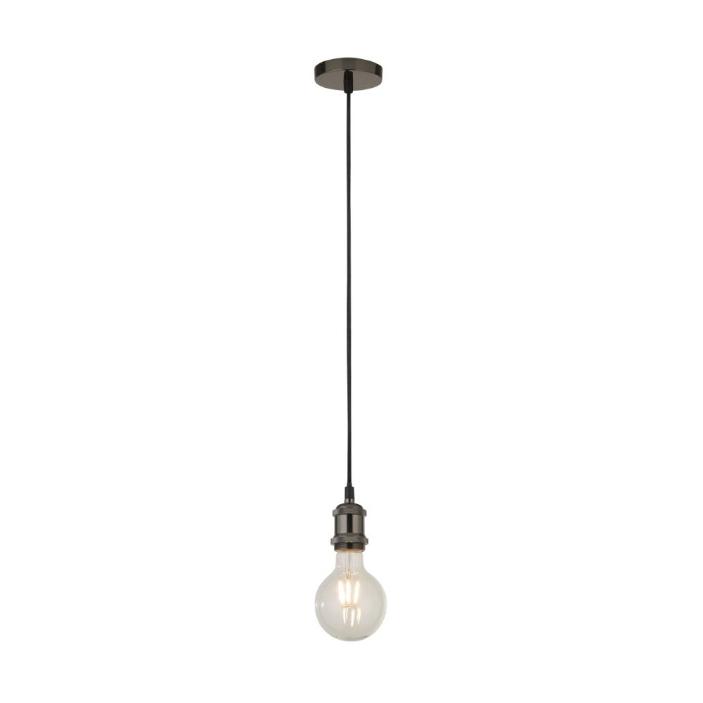 Hanglamp Suspi zwart chroom Searchlight 5053423140766