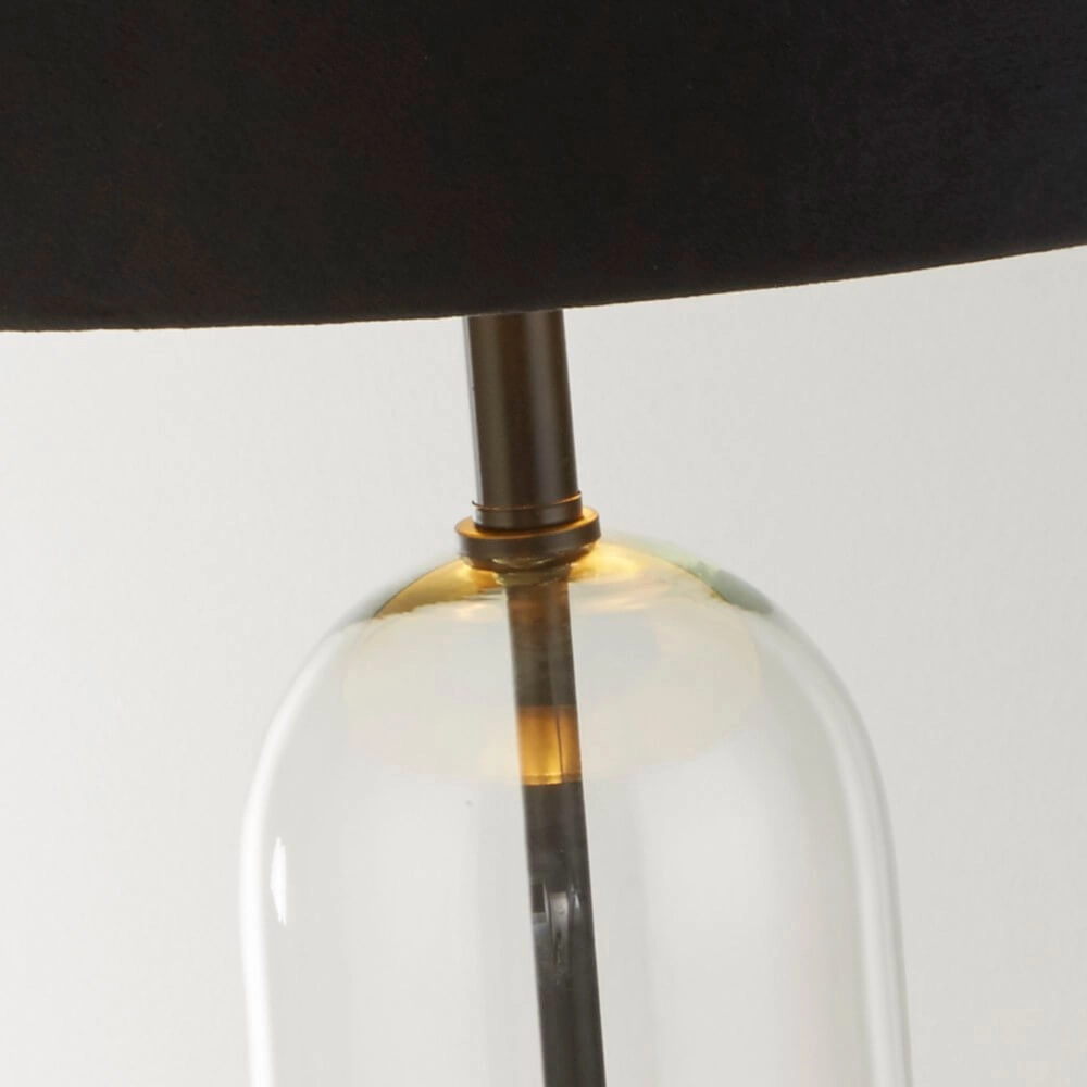 Unieke tafellamp Oxford met zwarte kap Searchlight 5053423256641