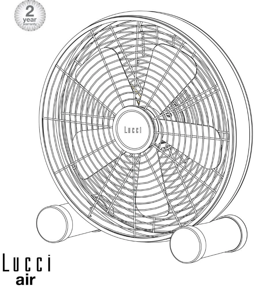 Vloerventilator Breeze Floor Fan Ø 46cm - Zwart Beacon 9333509138136