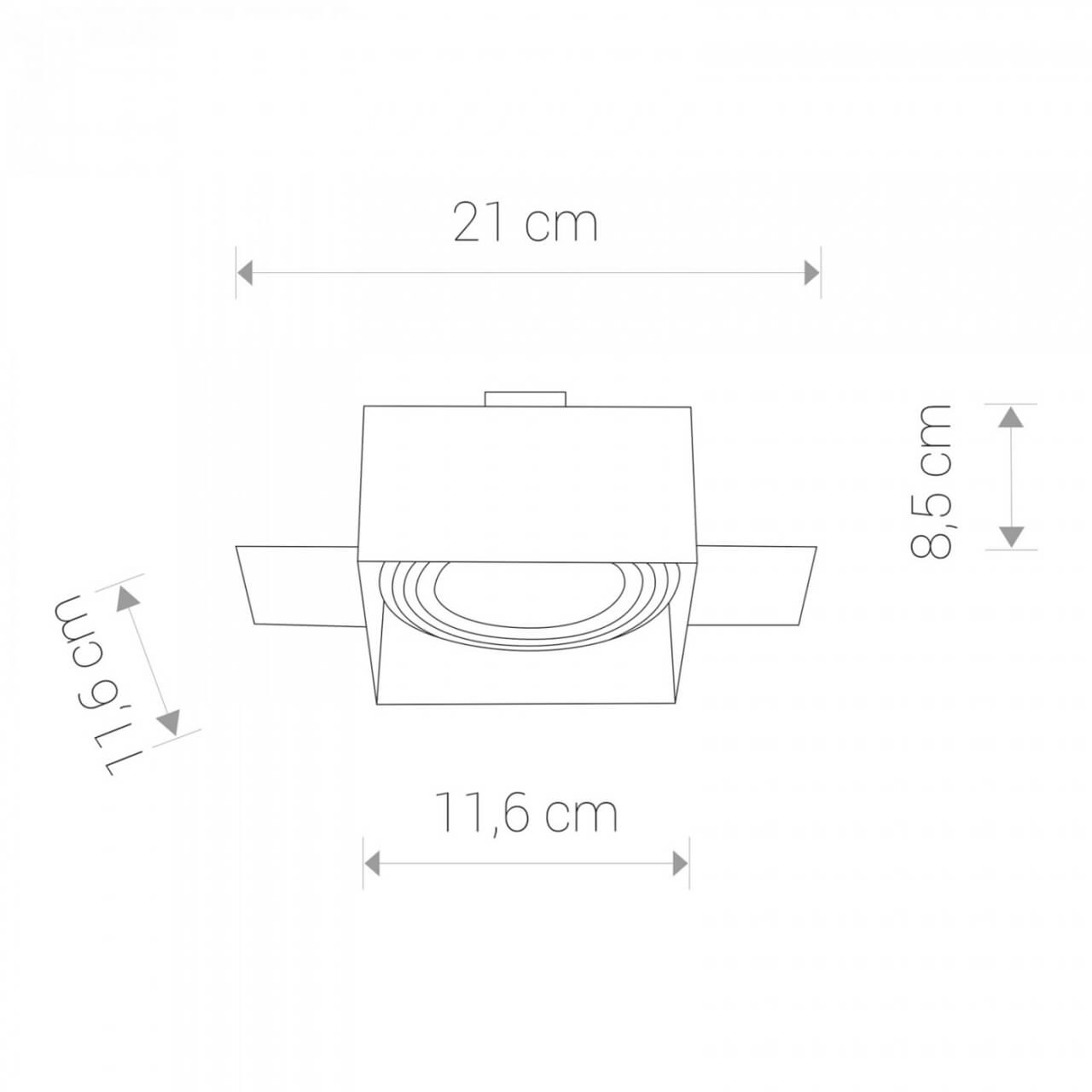 Trimless inbouwspot Mod ES111 wit Lyora 5903139940894