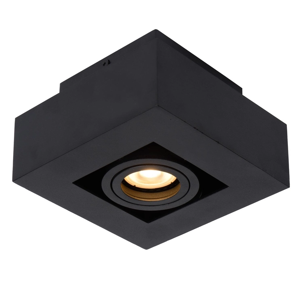Plafondspot Xirax zwart Lucide 5411212092281