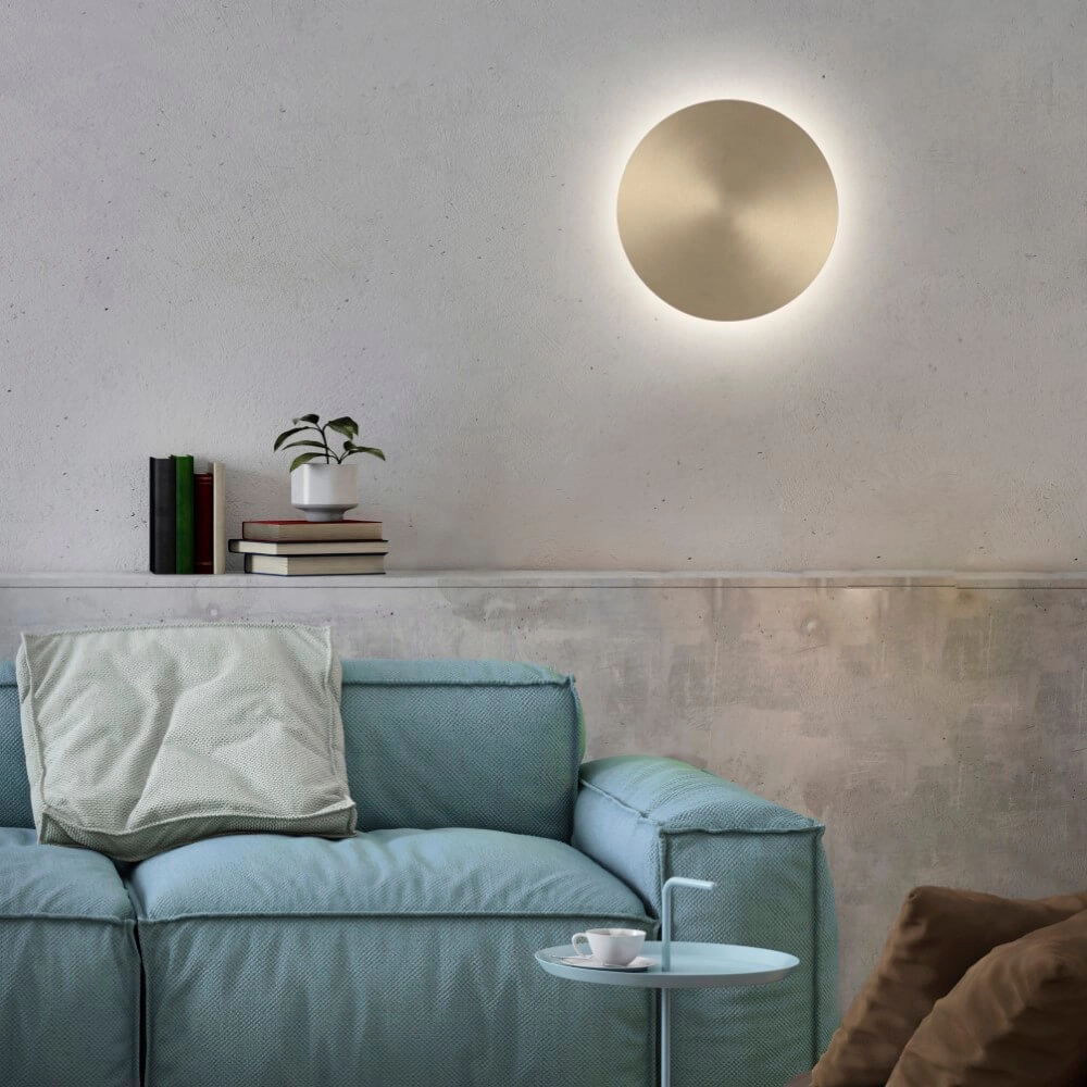 Design wandlamp Akku Puntua Ø 25cm messing Paul Neuhaus 4012248372524