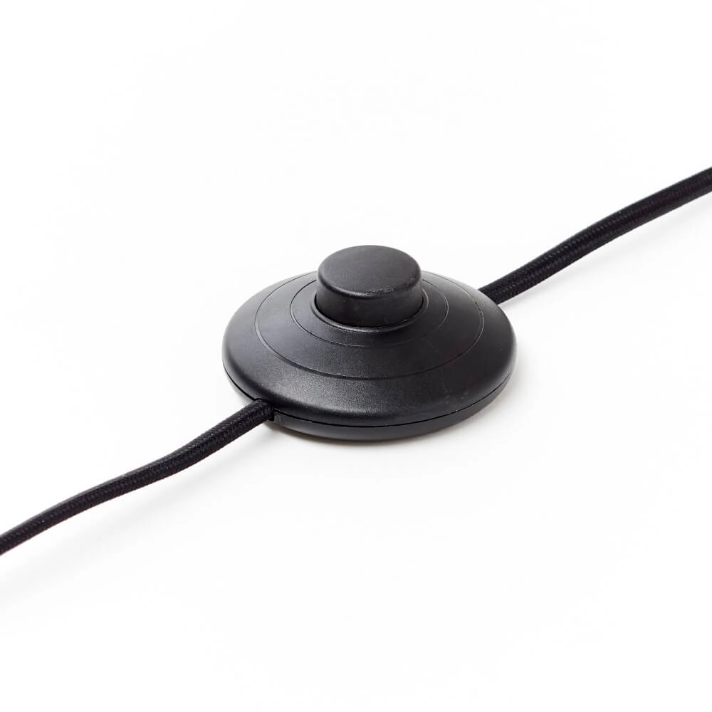 Staande lamp Weald zwart met hout Brilliant 4004353419270