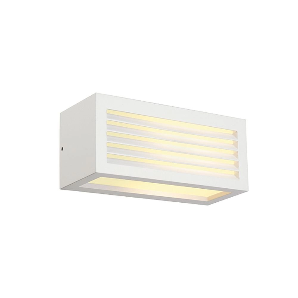 Buitenlamp Box L E27 wit