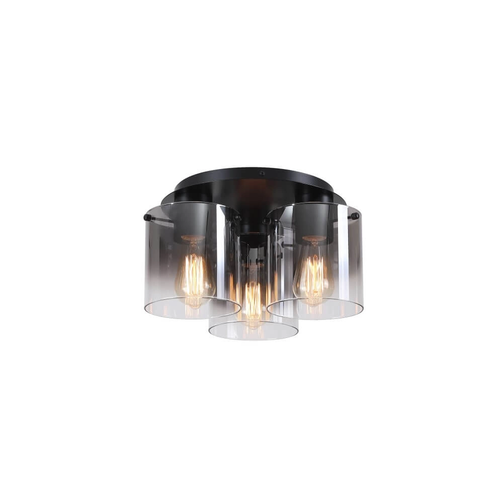 Zwarte plafondlamp Sweden 3-lichts