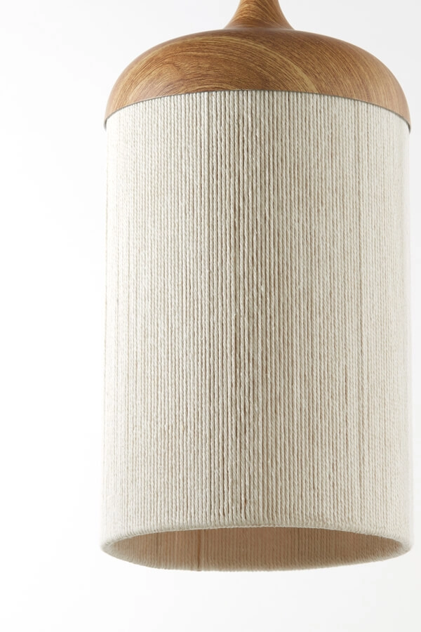 Hanglamp 3-lichts Dania lichte hout print Light & Living 8717807710101