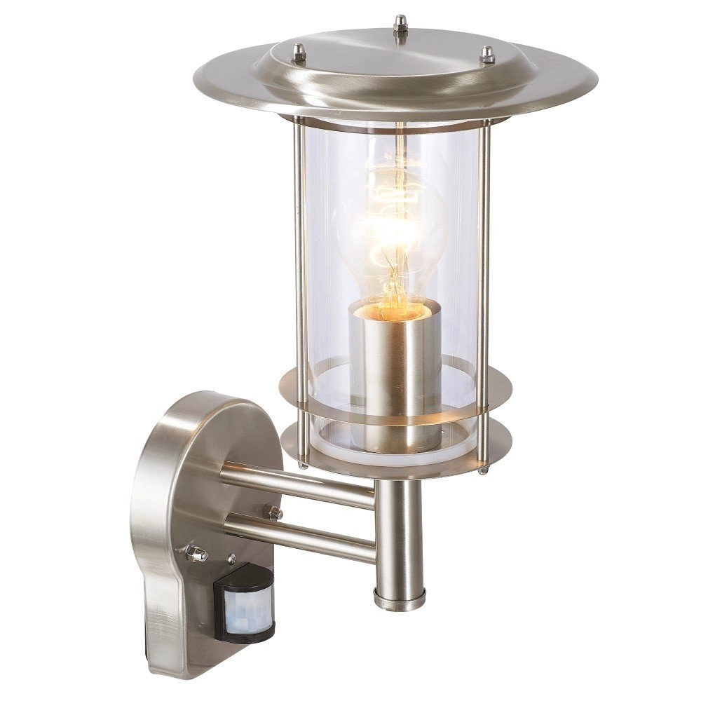 RVS buitenlamp met sensor York