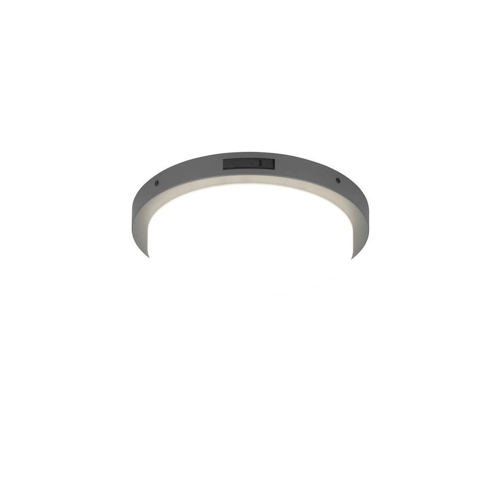 Plafondlamp Bermejo rond antraciet Trio 4017807648348