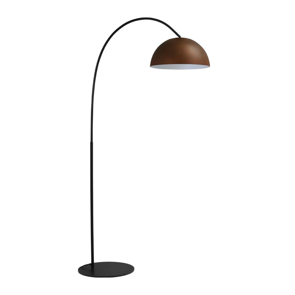 Staanlamp Industria 186 roestbruin met wit