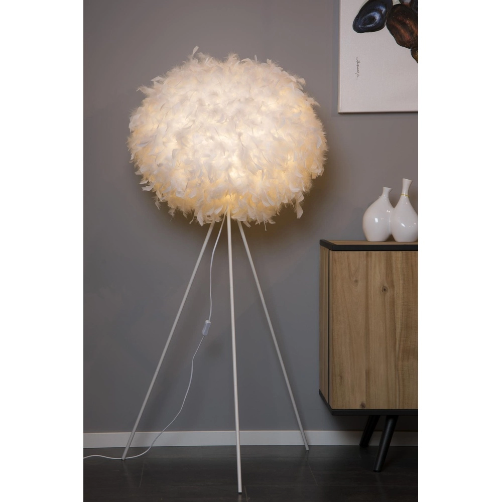 Vloerlamp Goosy Soft Ø 50cm wit Lucide 5411212712721