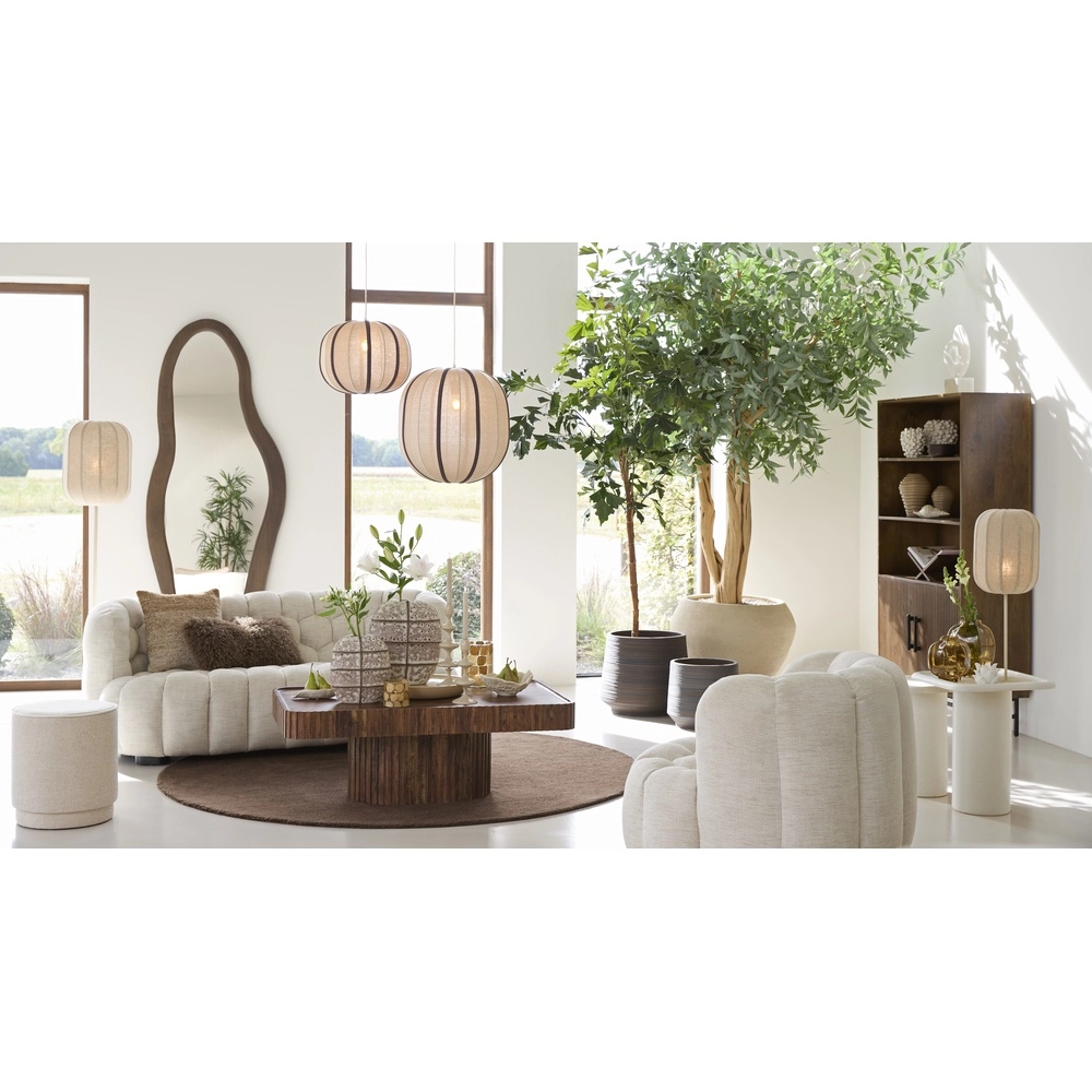 Japandi vloerlamp Solune met Ø 35cm kap Light & Living 8717807831882
