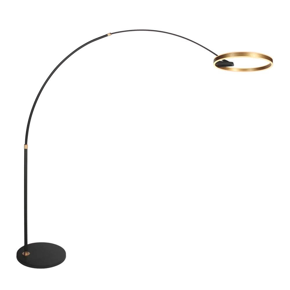 Design booglamp Ringlux zwart met goud Steinhauer 8712746177398