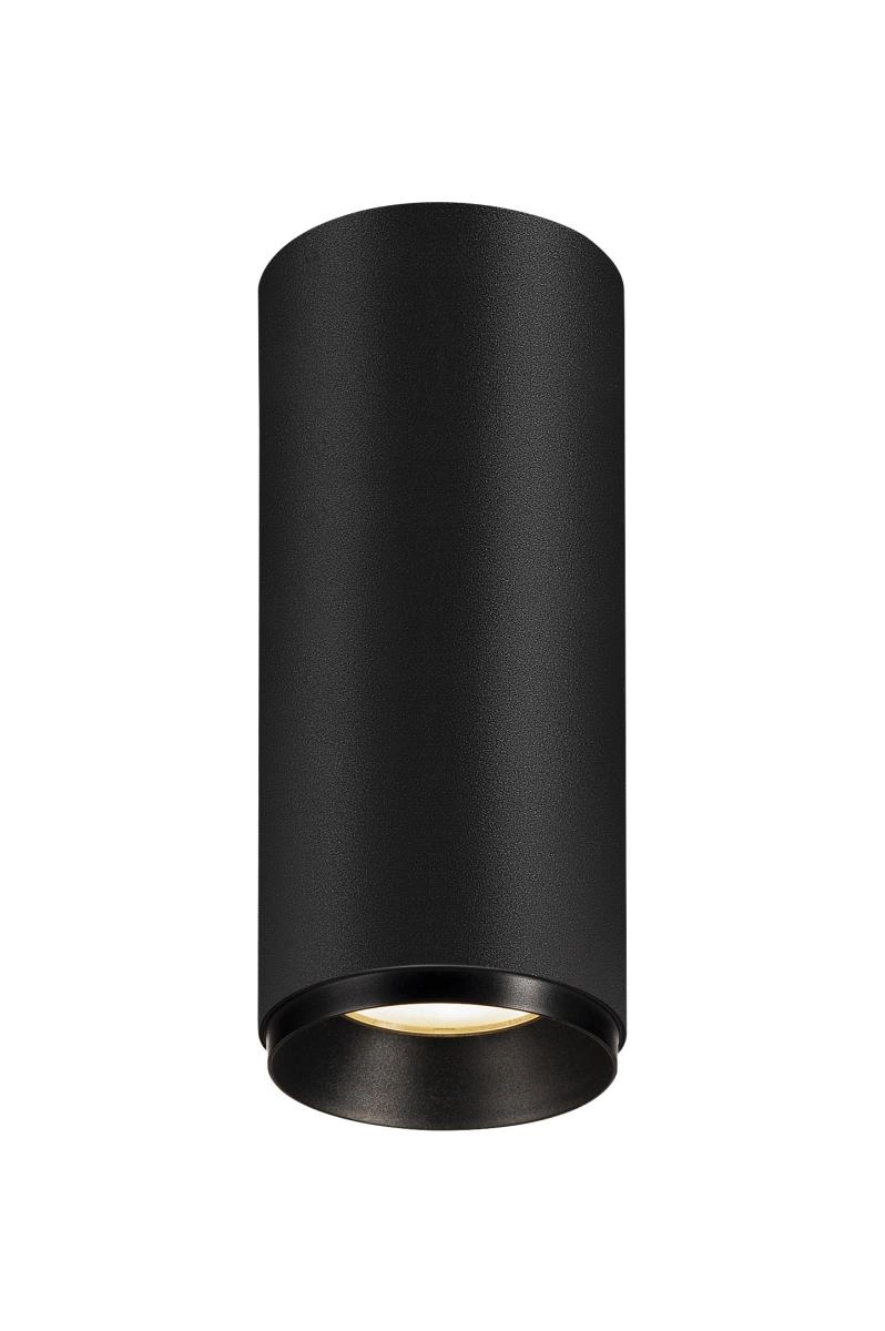 Opbouwspot Numinos S cilinder zwart 3000K - 36gr