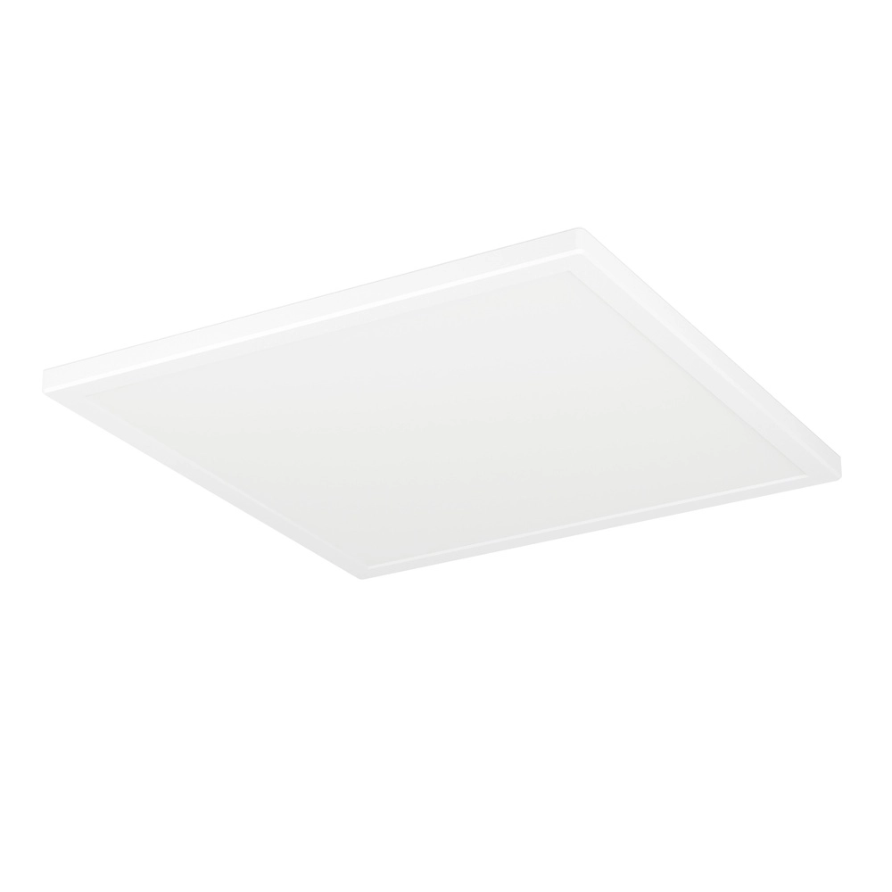 Badkamer plafondlamp Rovito vierkant - wit - 39x39cm