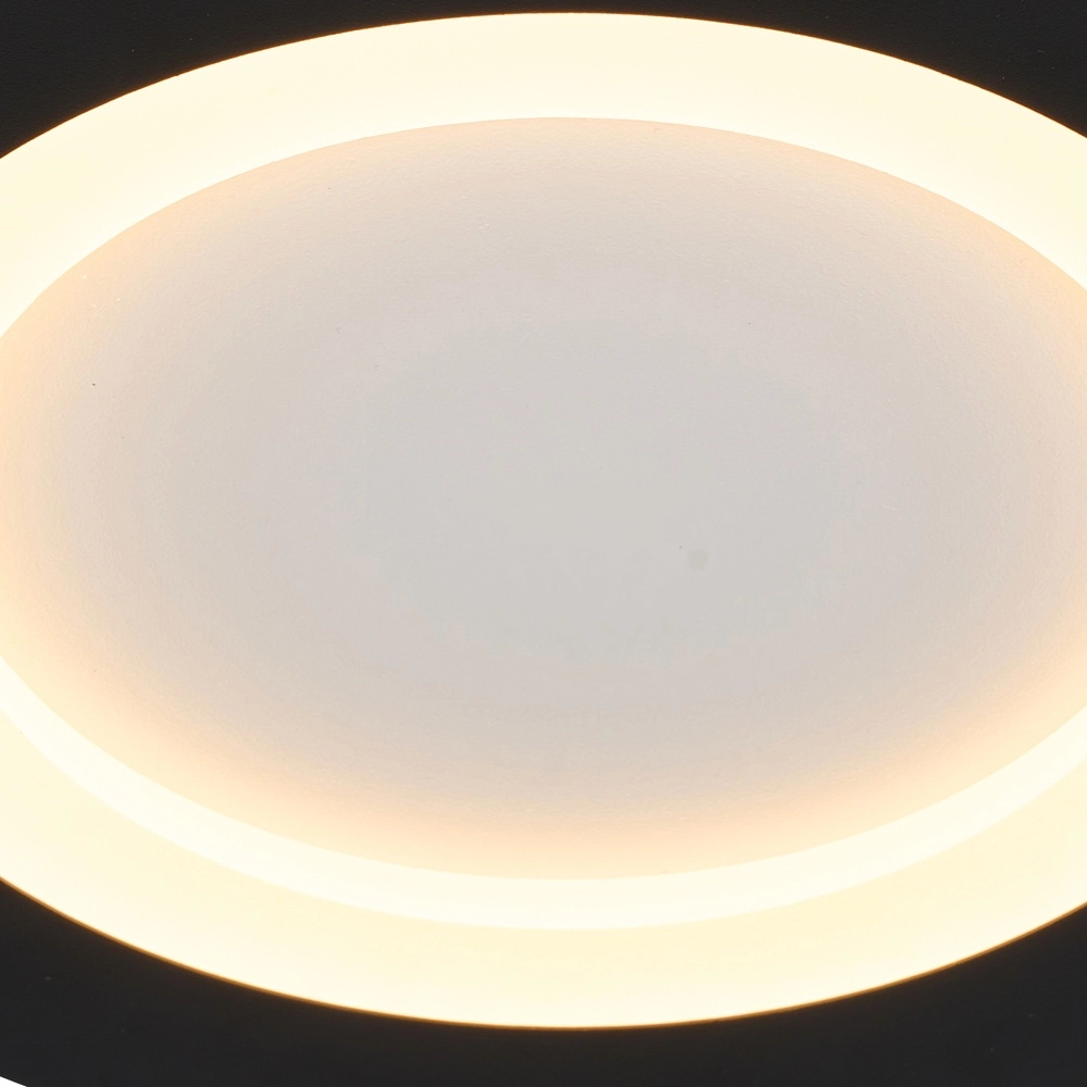 Plafonniere Ringo Ø 39cm zwart Searchlight 5053423303758