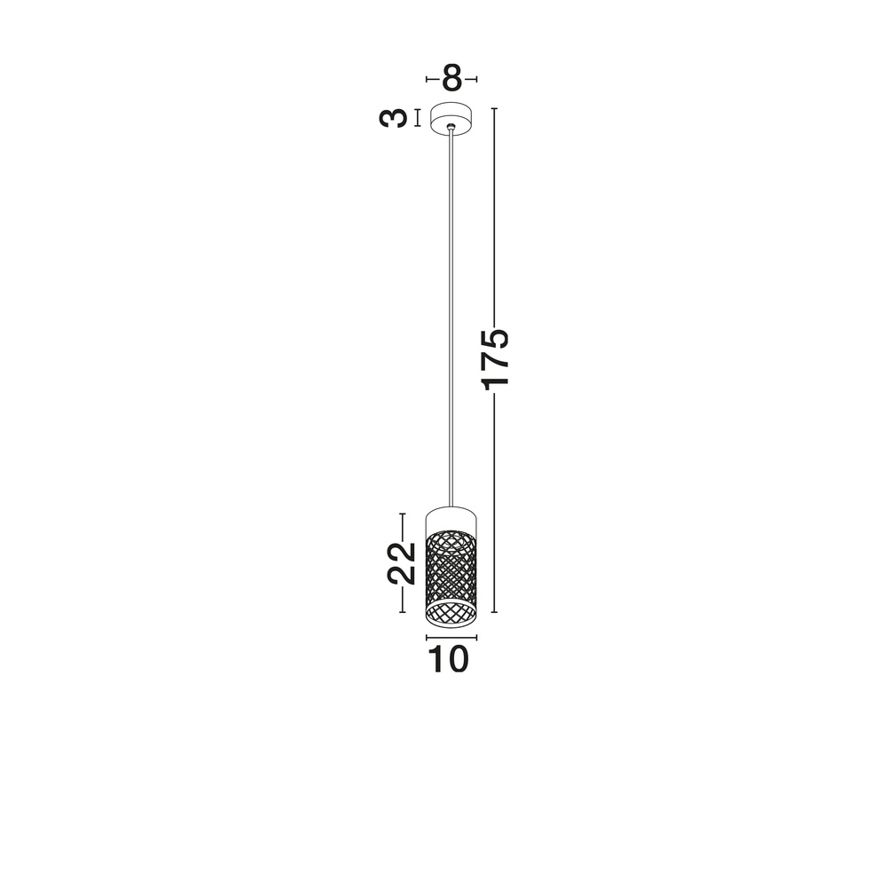 Hanglamp Motley zwart Lyora 5212017485076