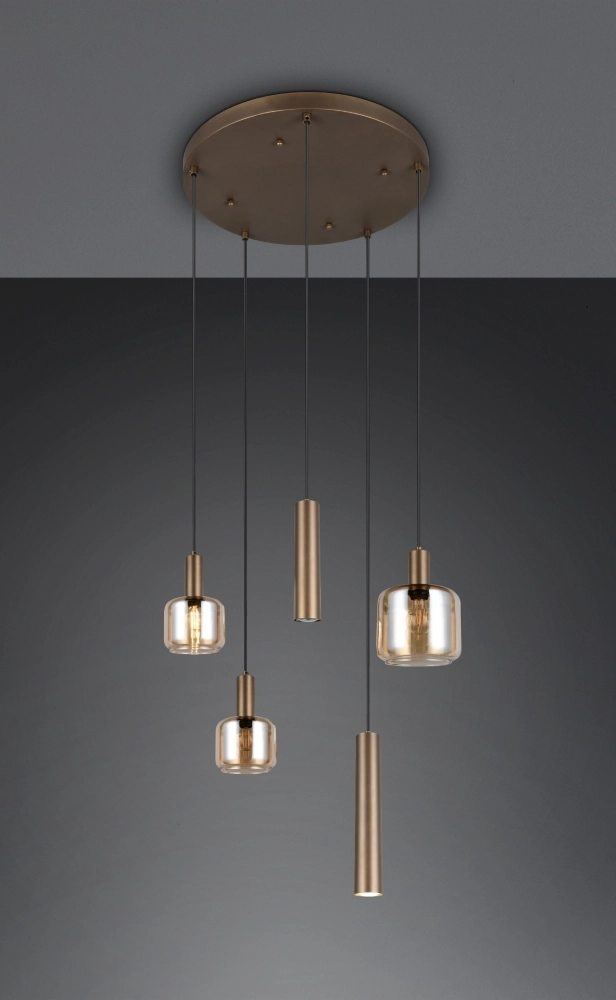Design hanglamp Mataro 5-lichts (2x GU10) Trio 4017807707717