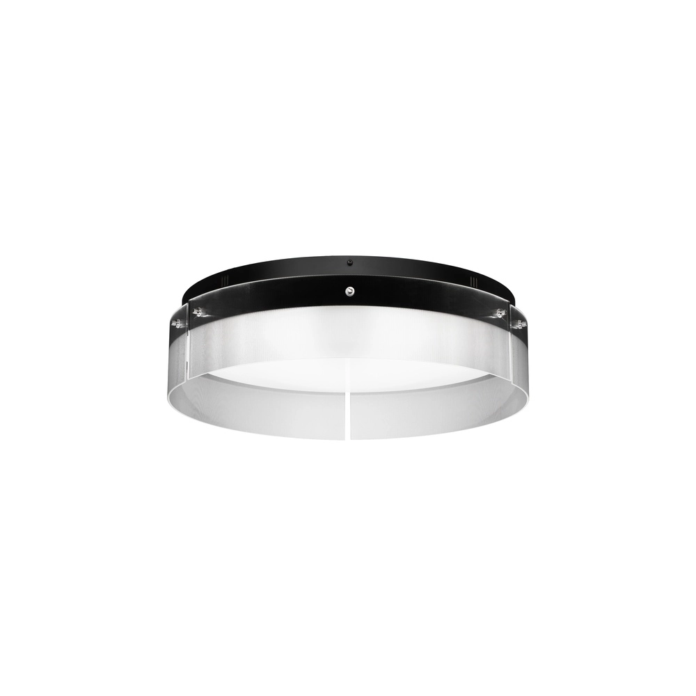 Design plafondlamp Pauline zwart met glas Ø 55cm Lyora 5212017445407