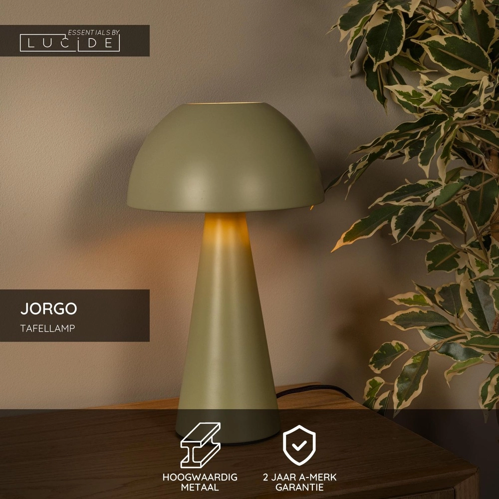 Groene tafellamp Jorgo design Lucide 5411212650245
