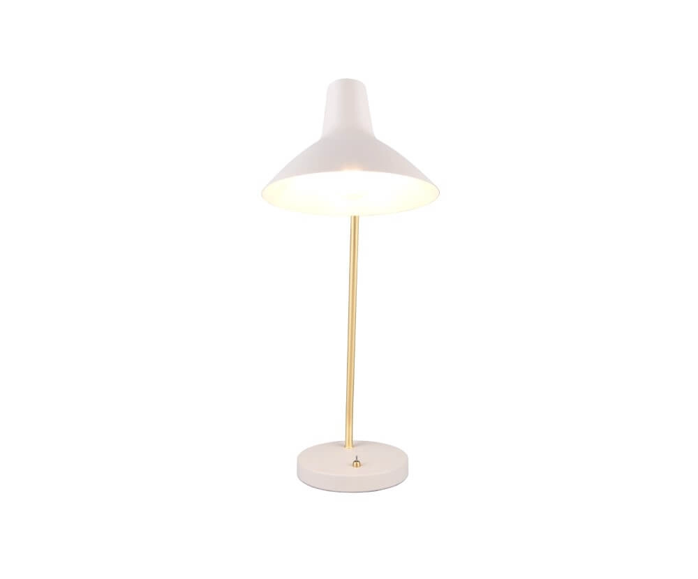 Strakke bureaulamp Traveller wit Trio 4017807613728