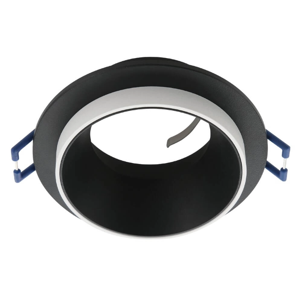 Ronde inbouwspot Carosso met witte ring