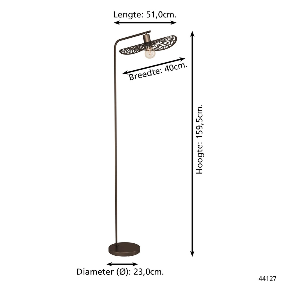 Vloerlamp Swaby Ø 40cm Eglo 9008606359615
