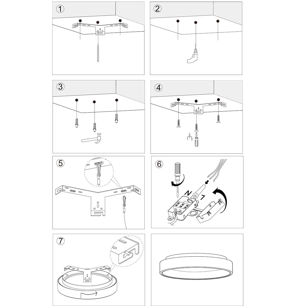 Design plafondlamp Ringlede Ø 48cm Steinhauer 8712746131260
