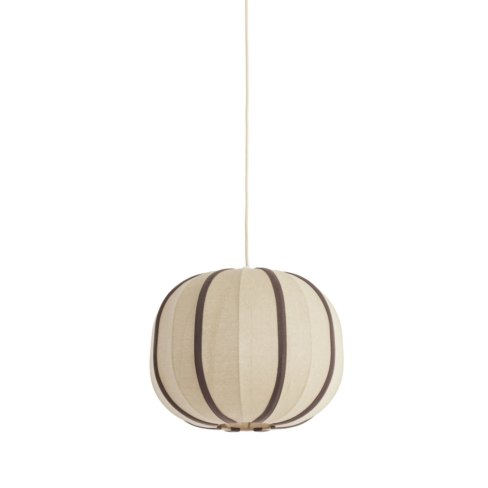 Japandi hanglamp Esmiria Ø 40cm - donker bruin