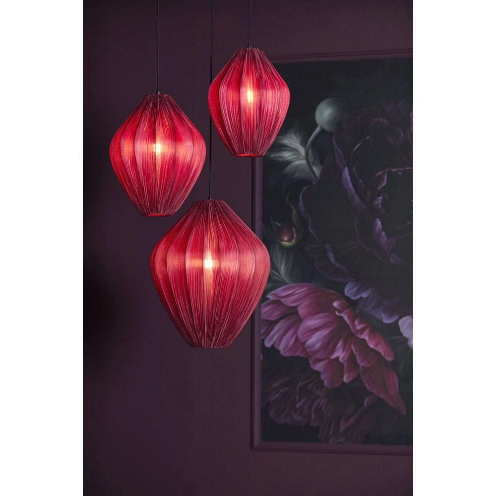 Hanglamp Verita Ø 47cm - bordeaux kap Light & Living 8717807832087