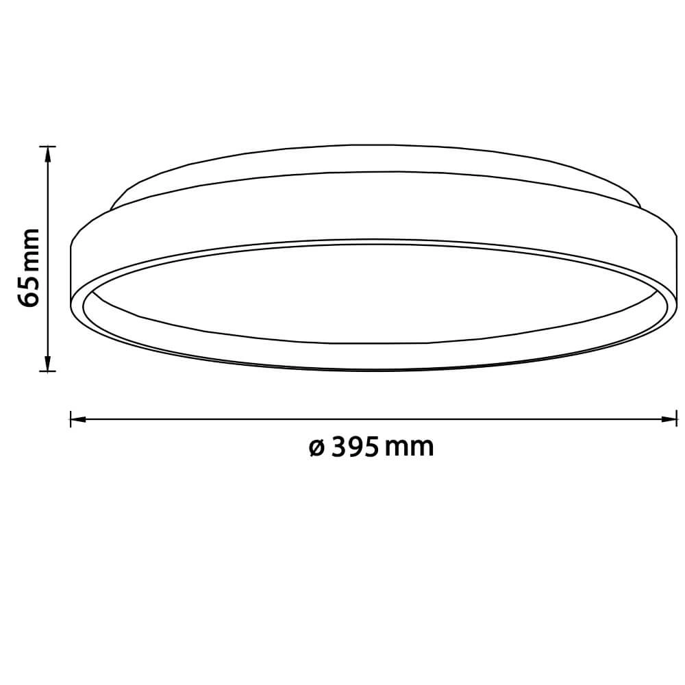 Plafondlamp Alson Ø 39,5cm wit met hout Brilliant 4004353411335