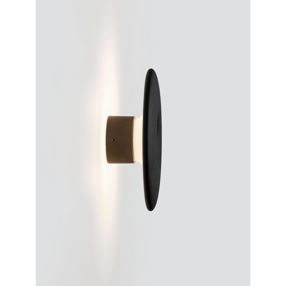 Unieke wandlamp Splash rond zwart Lyora 5212017497185
