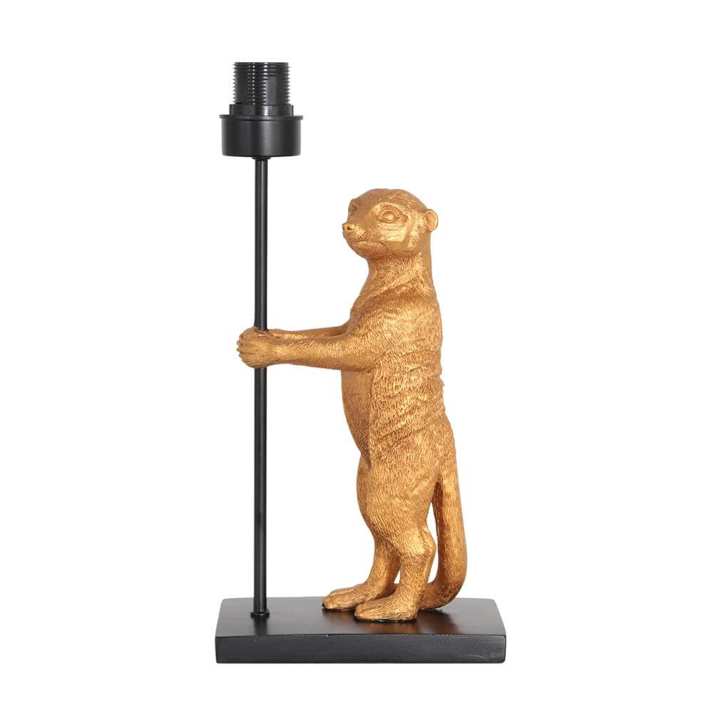Tafellamp Animaux zwart met strokleurige kap Steinhauer 8712746172119